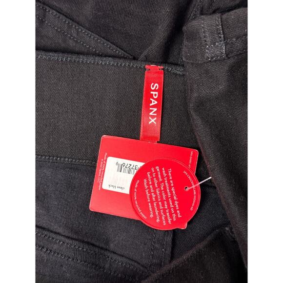 New SPANX Jeans 2X Womens Ankle Skinny Clean Black Denim Plus Size - Picture 6 of 7